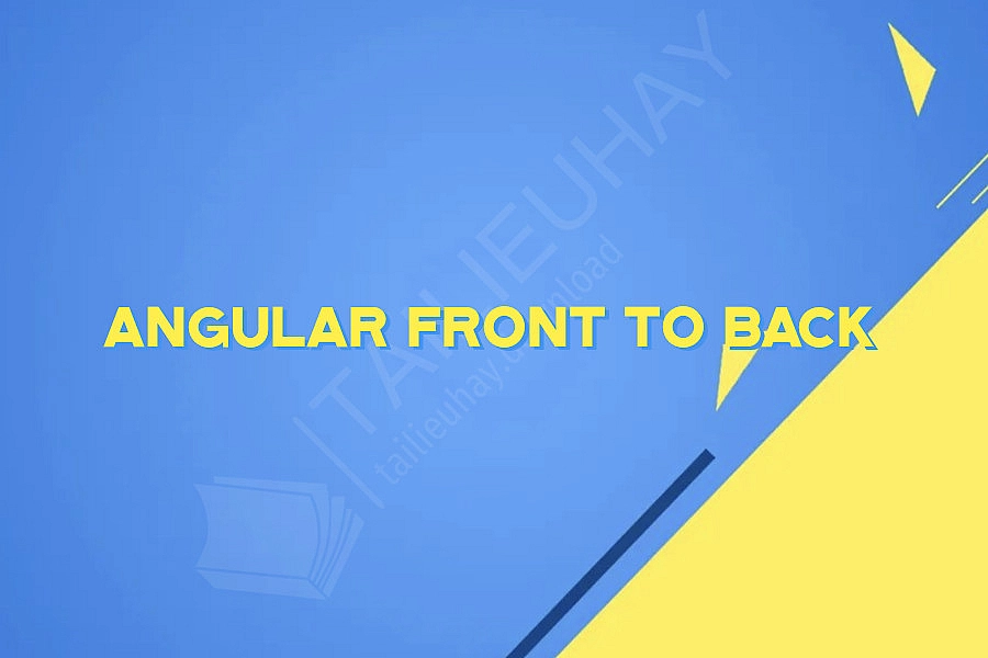Angular Front To Back