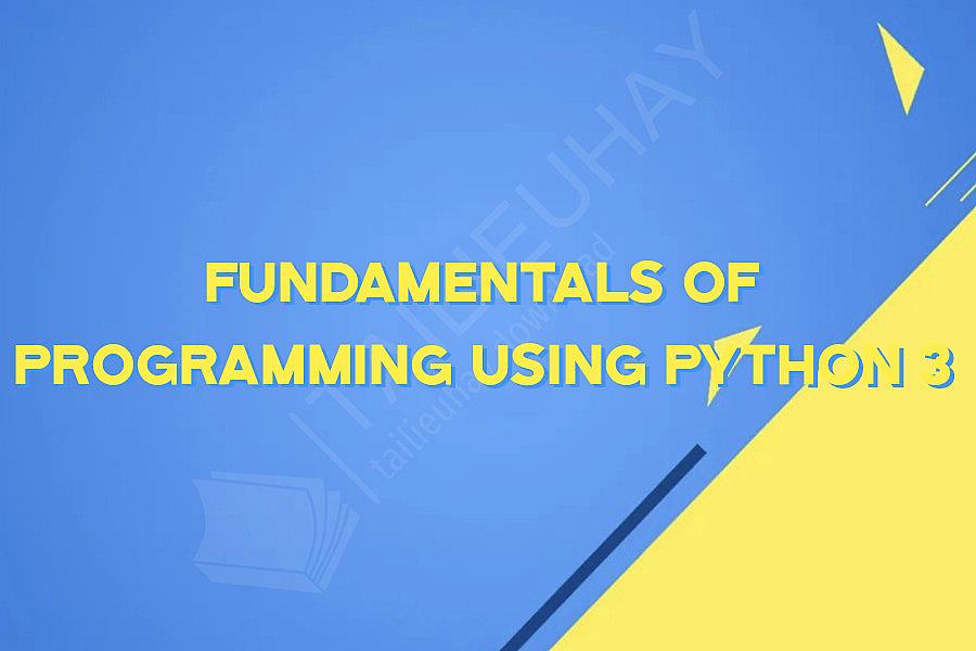 Fundamentals of Programming using Python 3