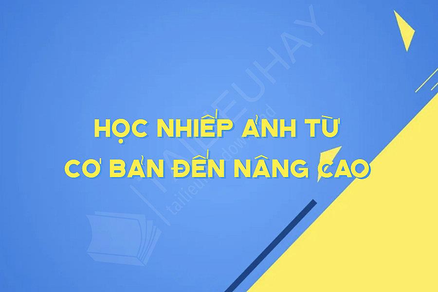 Học Nhiếp ảnh Từ Cơ Bản đến Nâng Cao