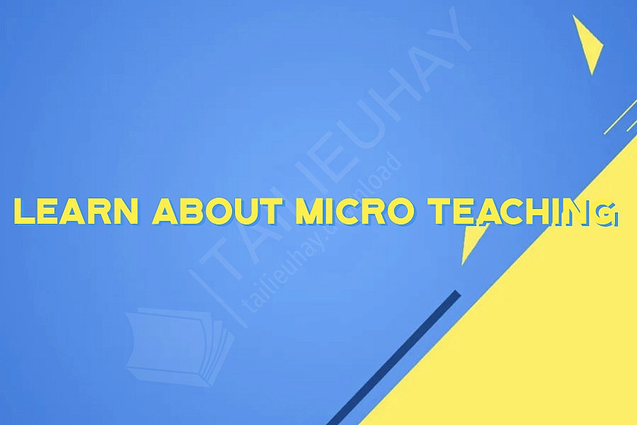 Learn About Micro Teaching
