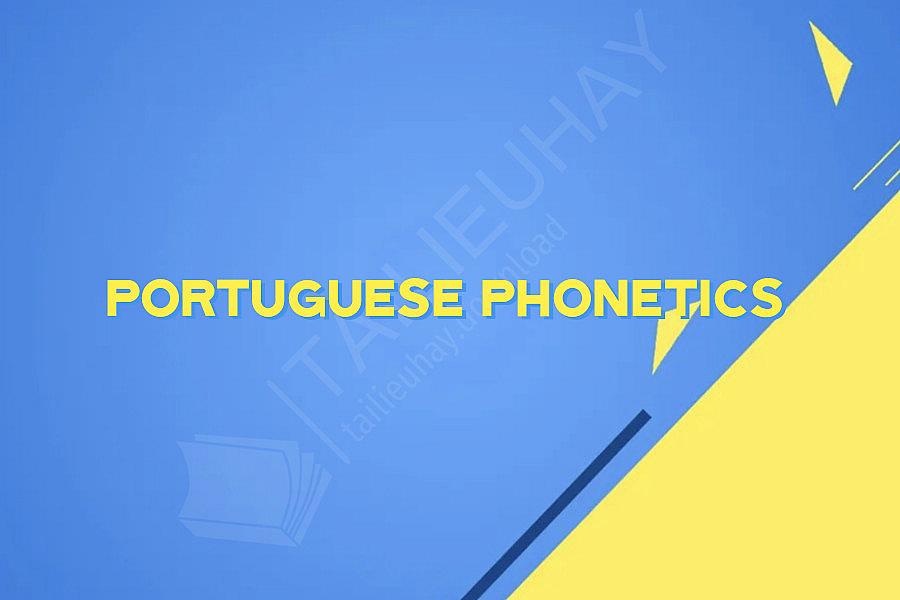 Portuguese phonetics