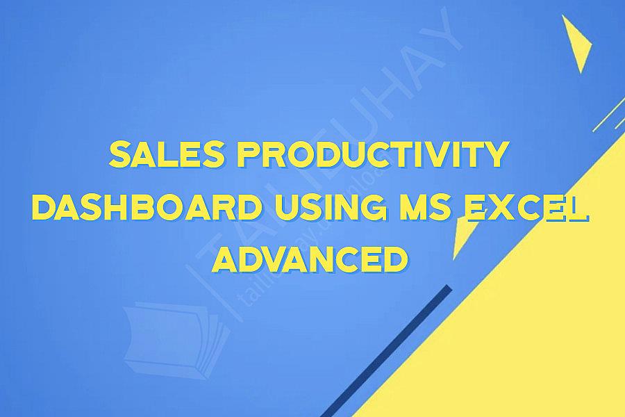 Sales Productivity Dashboard using MS Excel Advanced